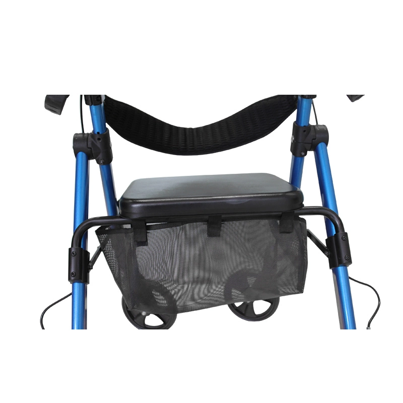 Standup Folding Walker Aid Mobility Walking Rollator for Seniors and Adults