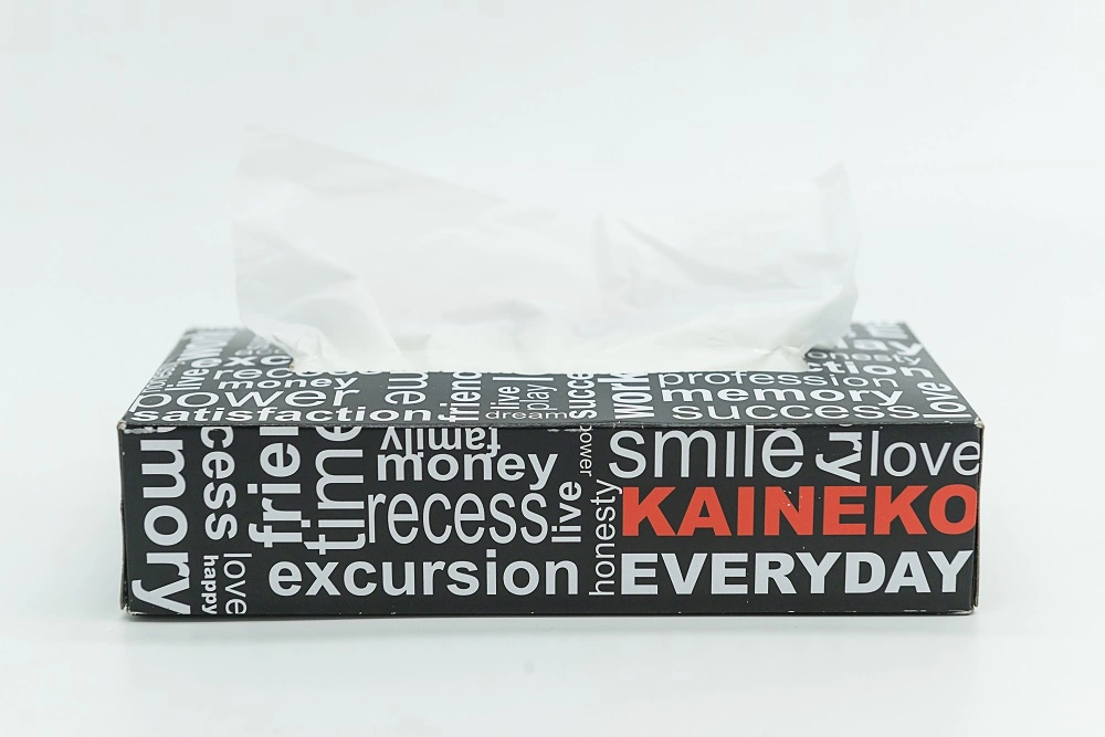 Stylish Black Letter Boxed Tissue Paper Can Be Customized