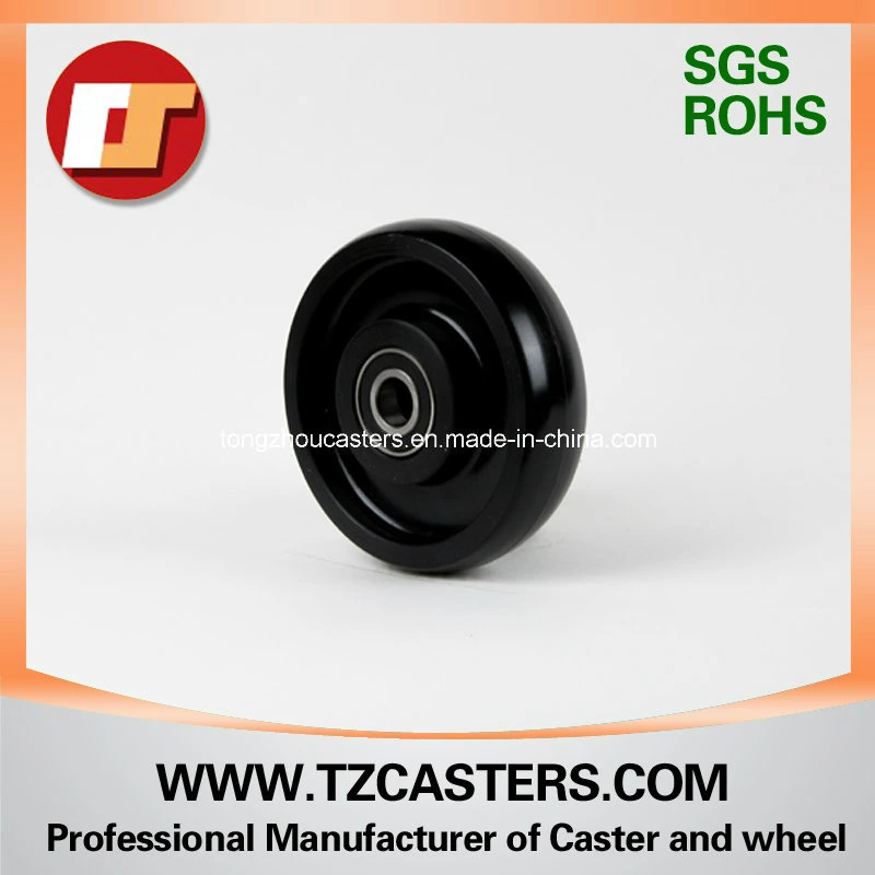 Black Nylon Wheel with Ribs
