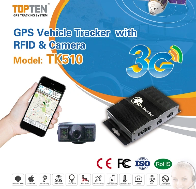 GPS Tracker with Fuel Level Sensor for Fleet Management (TK510-BE)