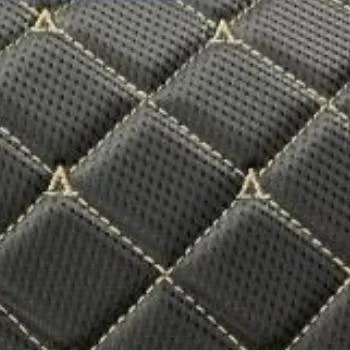 Alta calidad Precio competitivo PVC bordado imitación de cuero telas para Fundas de asientos de coche material de cuero
