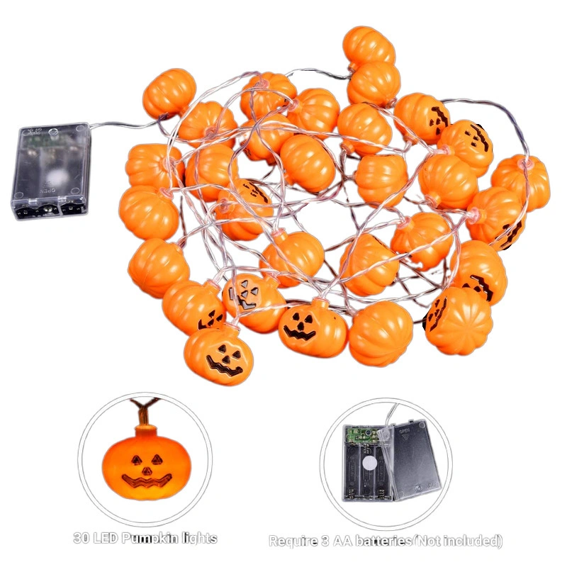 LED Pumpkin Lamp String Halloween Decoration