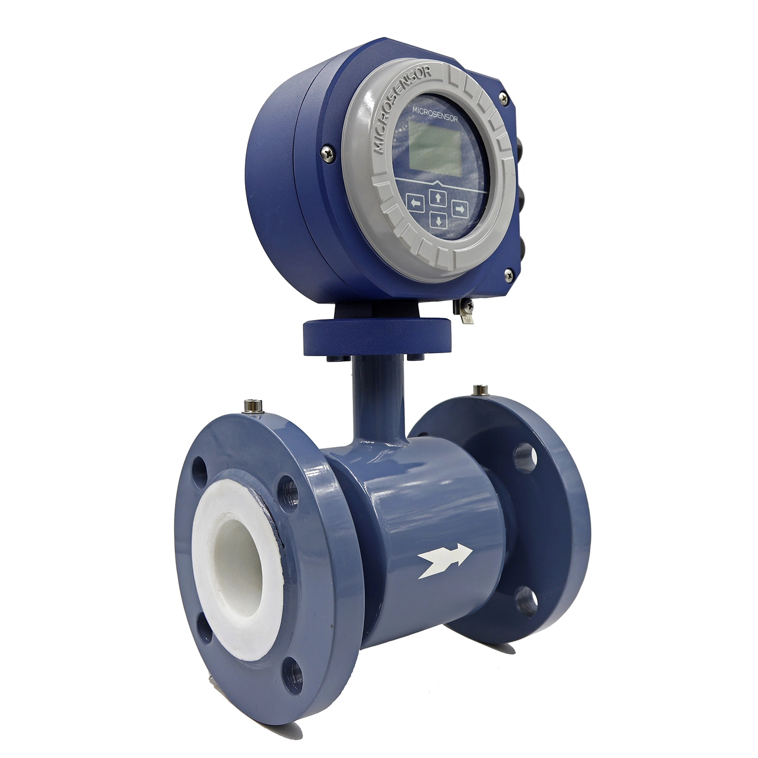 DN800 CE Marked Intelligent Open Channel Flange Mounted 4 20 ma Electromagnetic Flow Meter MFE600