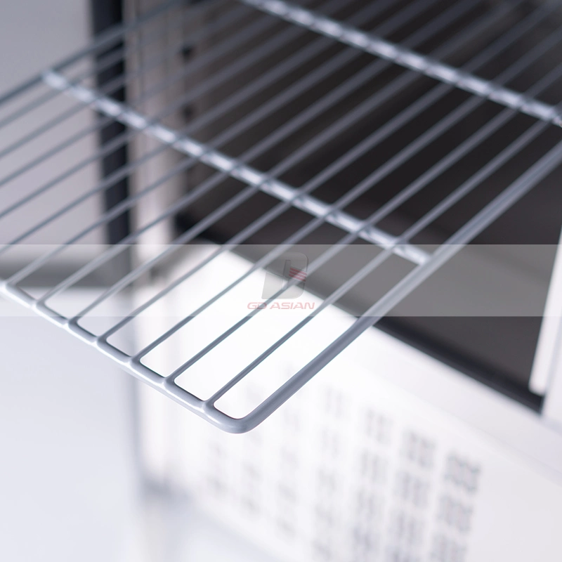 Saladette Preparation Counters mit Glasabdeckung im europäischen Stil