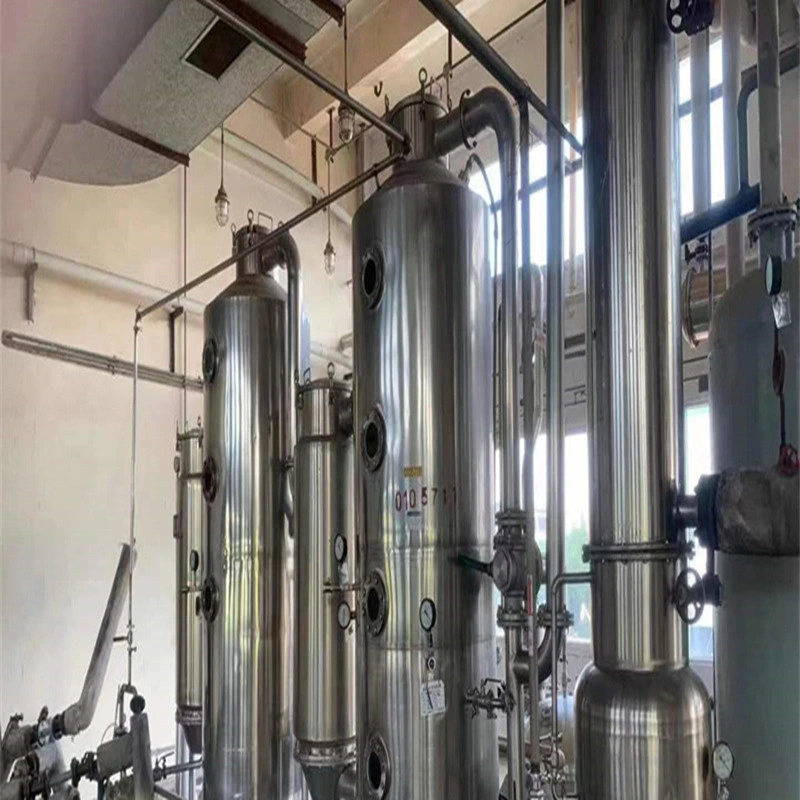 Used Three Effect One Ton Forced Circulation Vacuum Concentrated Titanium Evaporator