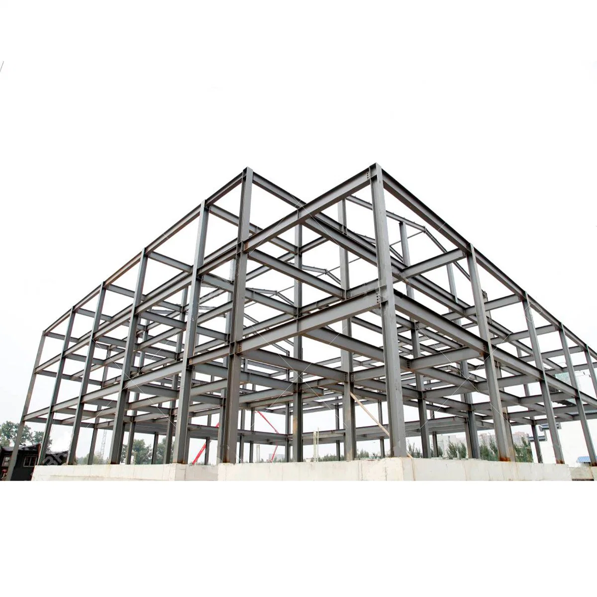 China Barato Hangar Preabricated resistente ao vento do Prédio de Depósito de material de construção Prefab Estrutura de aço