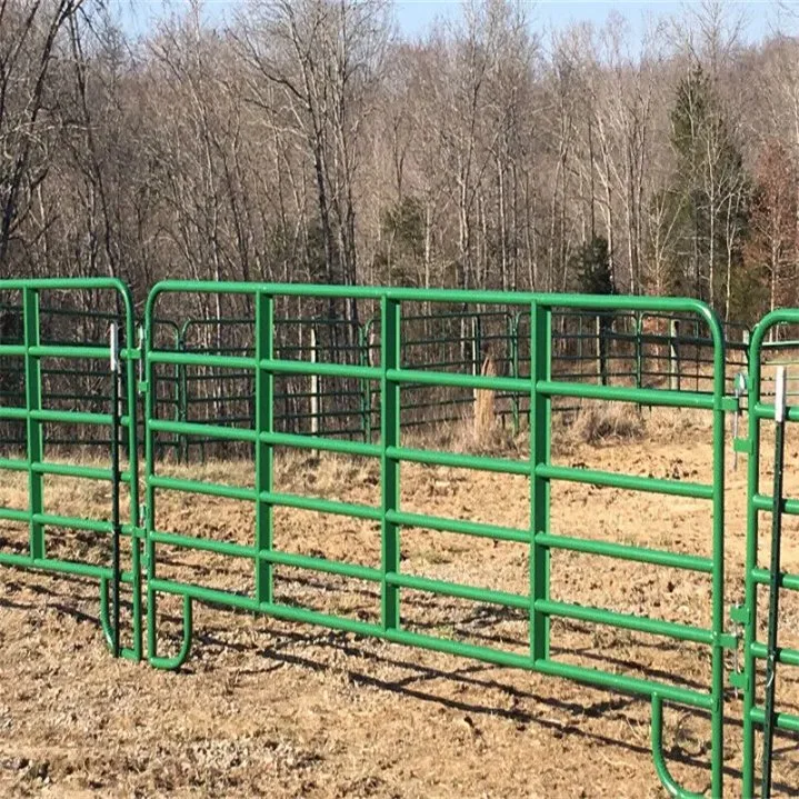 Venda a quente EUA 12 FT gado bovino para serviço pesado Corral Painéis de cerca e de canetas redondas a cavalo