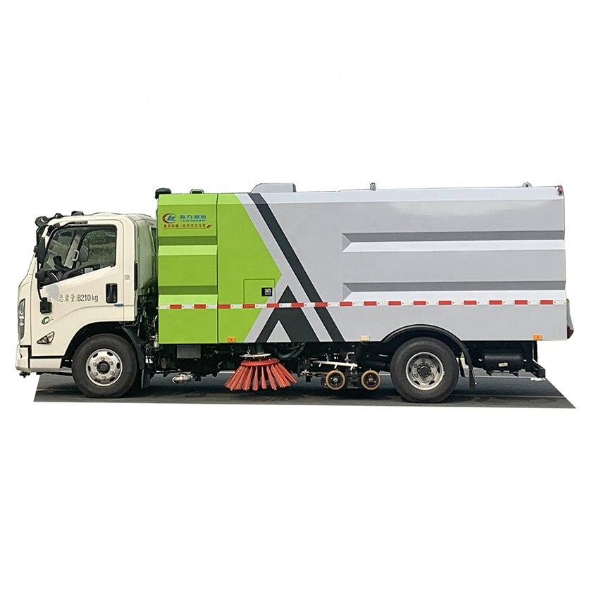 Jmc High Pressure Vacuum Sweeping Truck with 2 Hydraulic Brushes and a Vacuum Suction for Sweeping The Highway