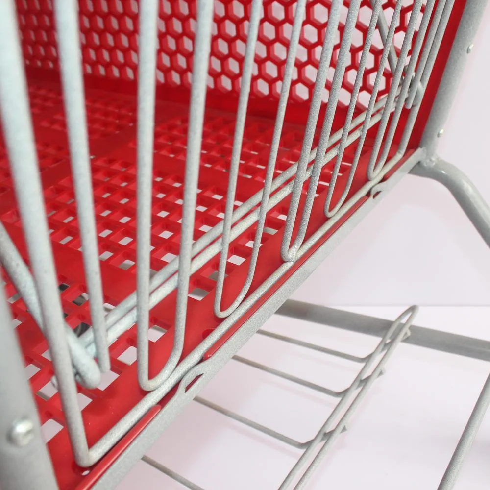 125L Retail Plastic and Metal Shopping Trolley Cart Price