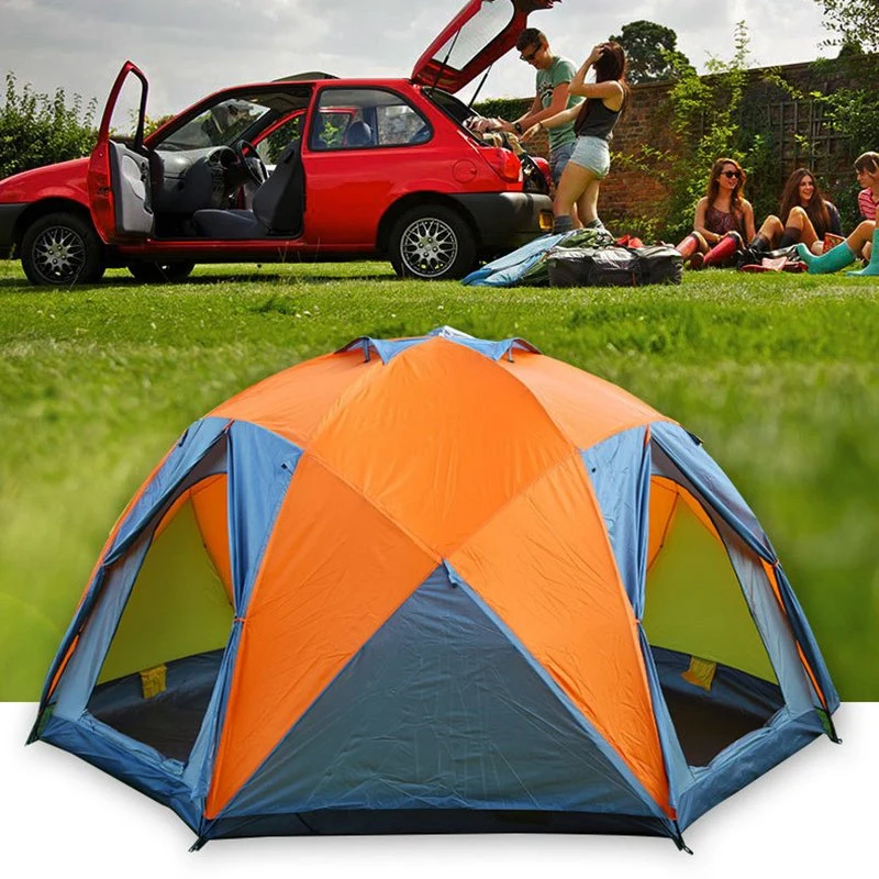 8-12 personas Camping Tent impermeable al aire libre Ci20288