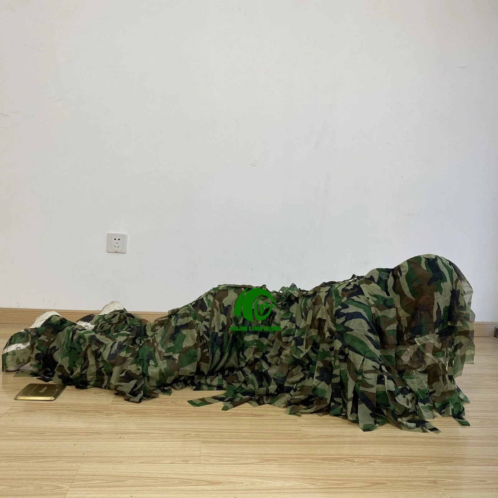 Combinaison de chasse tactique de forêt de forêt de forêt de Ghilie de camouflage KANGO de 4 pièces