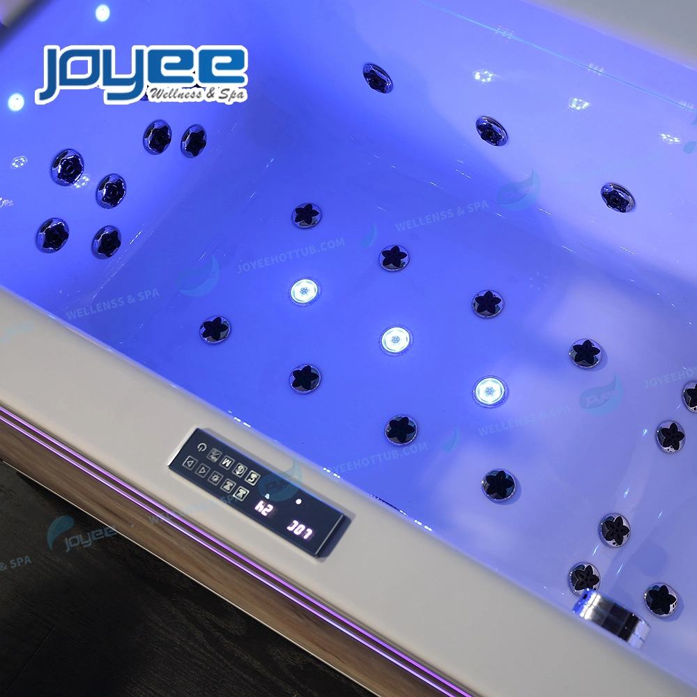 Joyee Moderne Mode Badewanne importiertes Material Wasserfall kleine Größe SPA