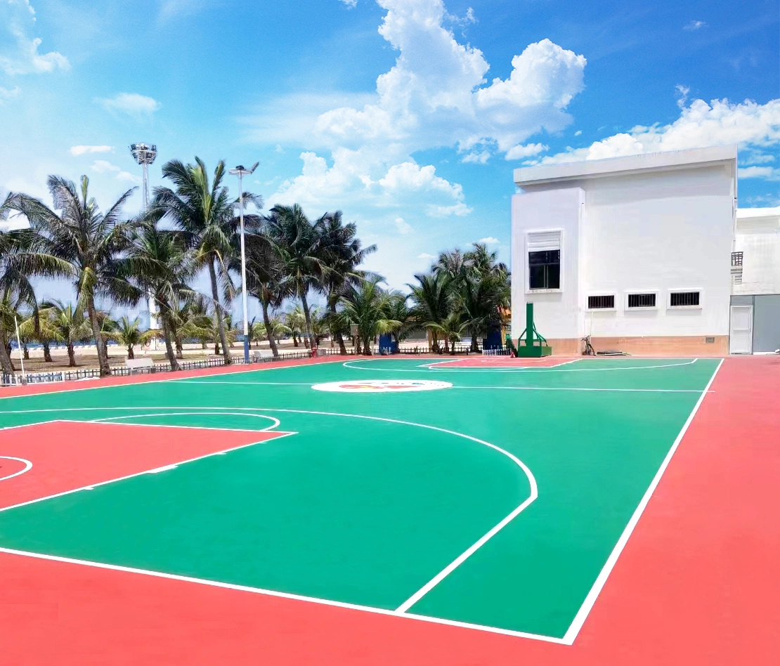 Shock Absorbing Badminton Court Surface