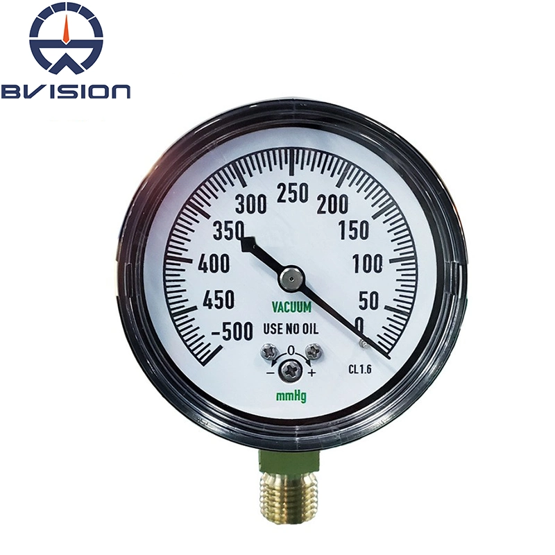 Ye60A 2.5inch -500mmhg Vacuum Bellows Negative Pressure Gauge