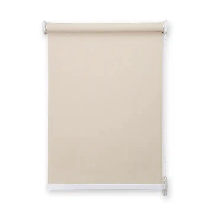 Popular Cheap Semi-Blackout Fabric Roller Shades Customized Blackout Child Safety Cordless Manual Tuya Roller Blinds