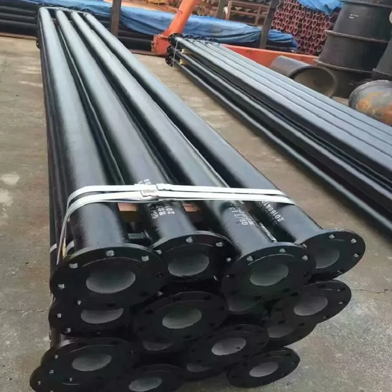 ISO2531/En545 Class K9 Black Bitumen Paint Coated Ductile Cast Iron Pipe Concrete for Water Supply