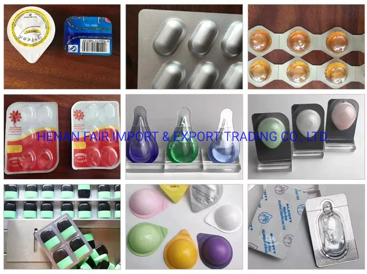 10-33PCS/Min Packing 10g, 15g, 20g Small Automatic Honey Jam Butter Blister Packing Machine