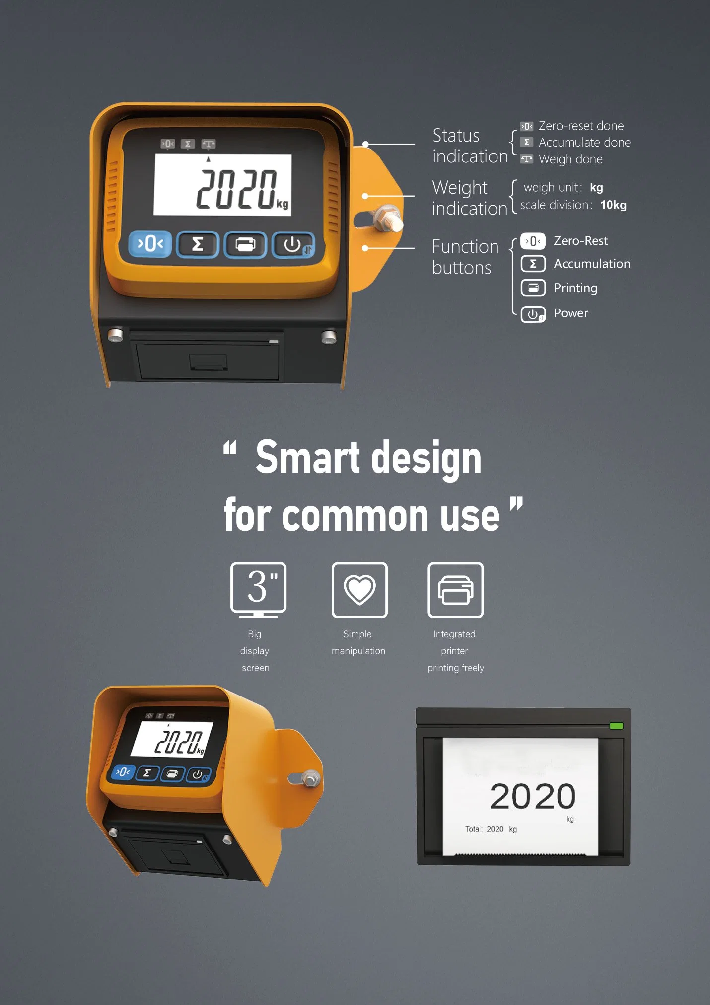 CE ISO Certification Ergonomically Styled Forklift Scale