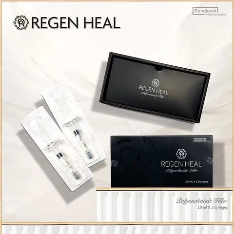 Korea Regen Heal Rejuran Healer Pn Pdrn Skin Booster 2PCS 2ml for Anti Aging Injection, Skin Rejuvenation, New Collagen Dermal Filler Injection