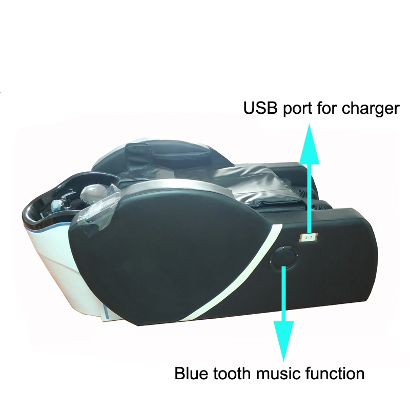 Le shampooing chaises de salon de beauté de l'équipement Président MW-S107 Lit de massage