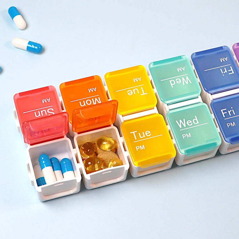Pill Box with Digital Timer and Alarm Reminder/Medicine Organizer Packaging Box
