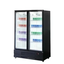 623L Two Glass Door Display Refrigerator Perfect for Commercial Use in Supermarkets