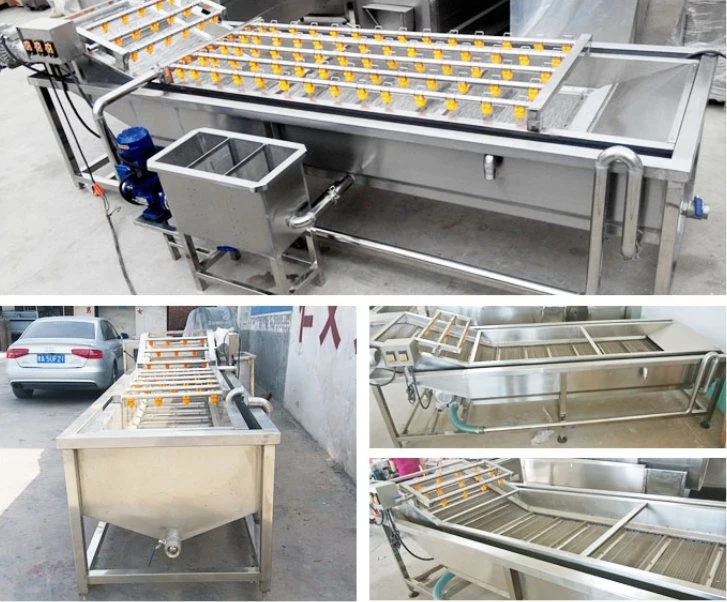 Factory Stainless Steel Vegetables, Fruits and Seafood Plastic Basket Washing Machine Egg Tray Washer