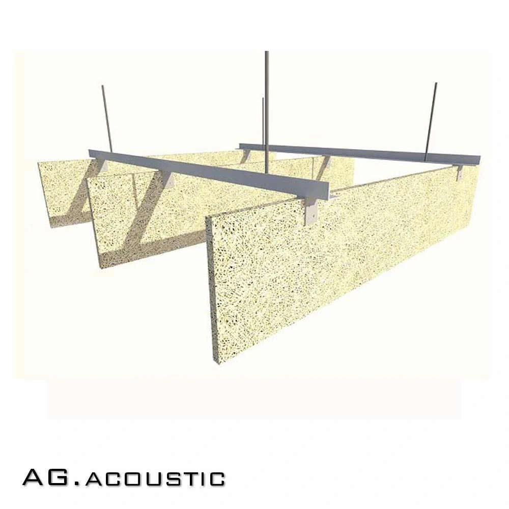 AG. Fibre de bois en forme de ciment acoustique Acoustic revêtement mural Conseil