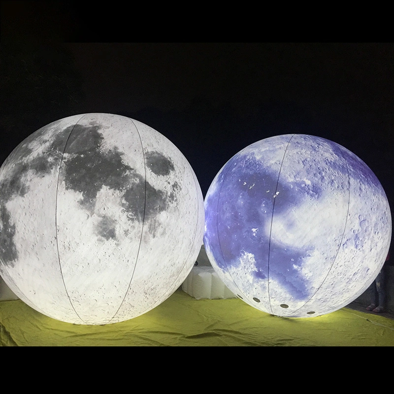Boyi Inflatables Custom Factory planetas balão gigante insuflável Moon por00432
