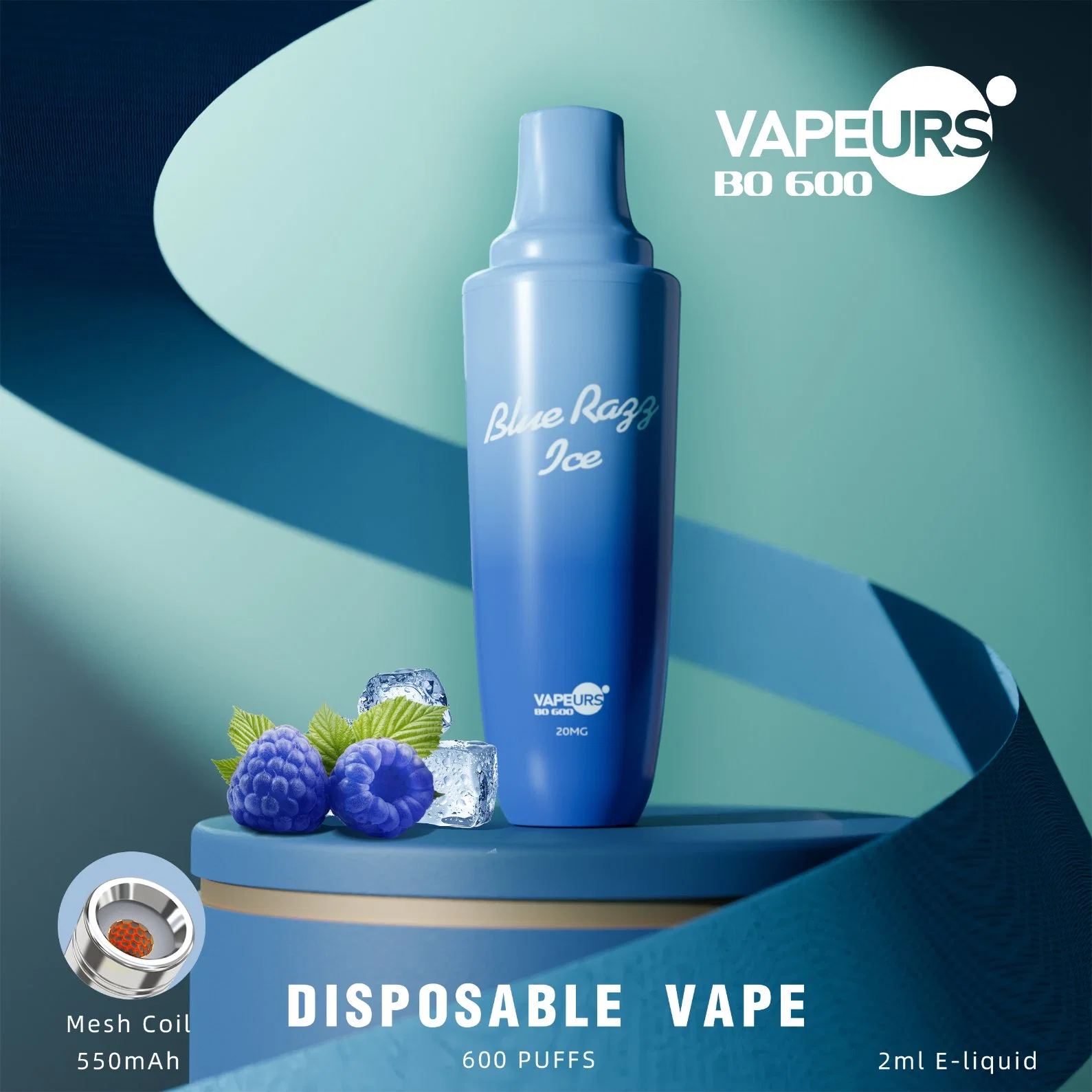 Ventes chaudes Suède Canada 20mg 50mg Nic Salt Vape OEM Stylo vaporisateur personnalisé Mesh Coil Prix de gros Cigarette électronique jetable 800/1000 bouffées Pen Hookah.