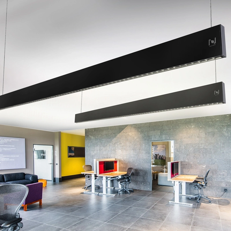Office Suspended Ceiling Direct Indirect LED Grill Linear Pendant Light