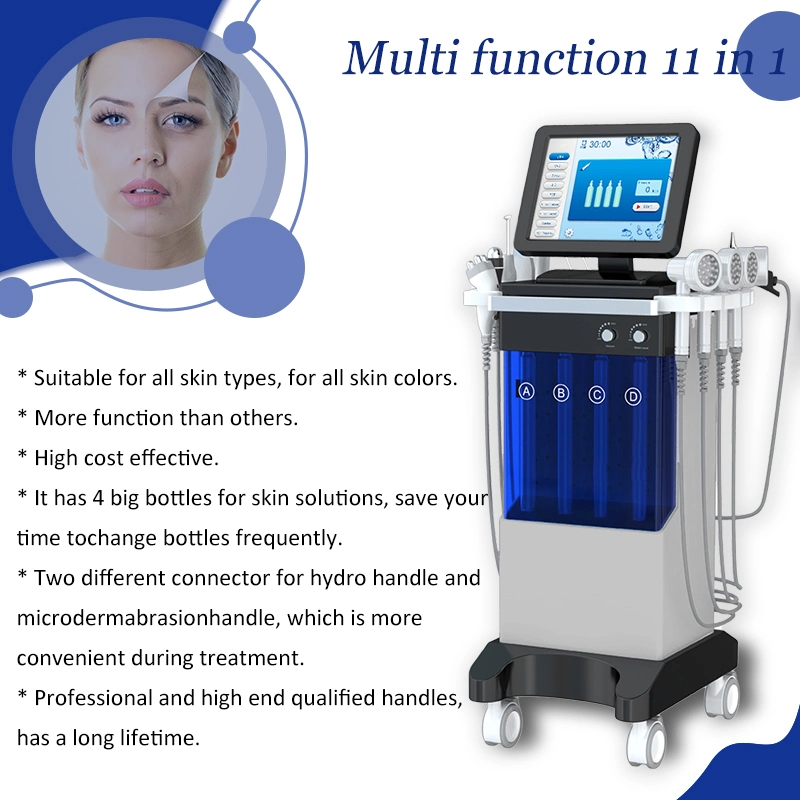 Алмазный пилинг Hydro Microdermabrasion Oxygen Jet, OEM 14 в 1 Aqua Facials Skin Care Cleaning Hydra Dermabrasion Facial Machine