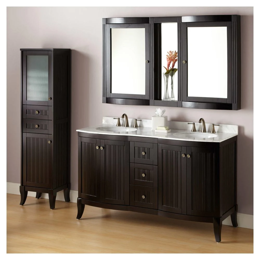 Prima Factory Delivery Solid Wood Bathroom Vanity Cabinet