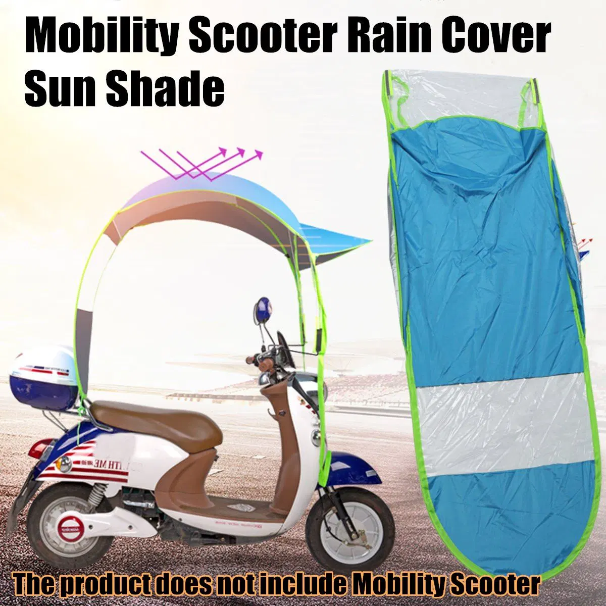 Auvent de moto Moto pare-soleil de toit de l'ombre tente parapluie Parapluie de bicyclettes pour l'extérieur du moteur