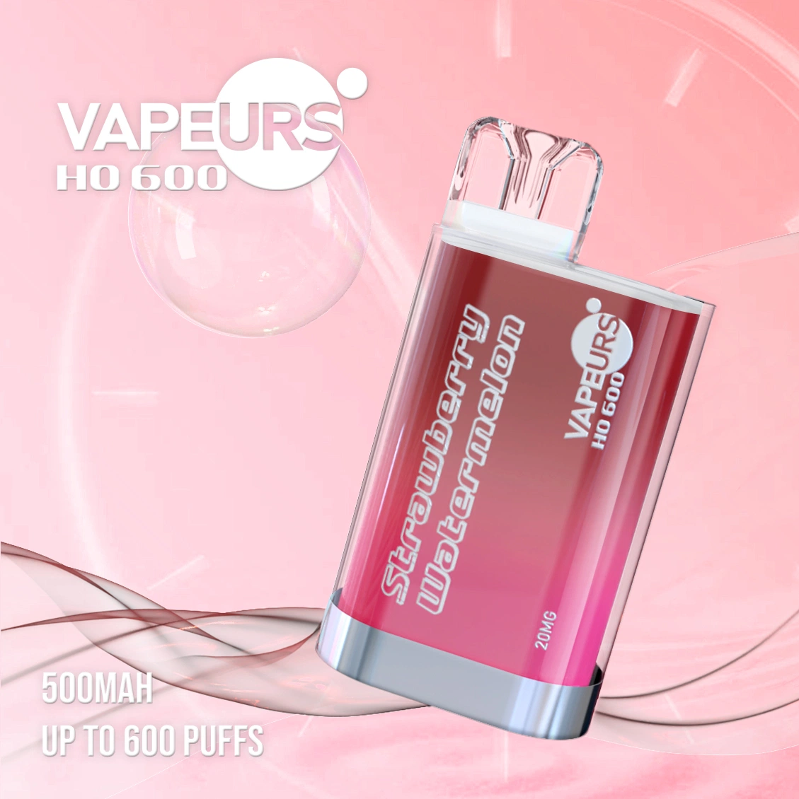 بار كريستال من قبل Vapeurs Ske &amp; AMARE Crystal One Bar لا يمكن التخلص منه Vape Puff Sky 600 أطواق 2 ٪ نيكوتين صندوق الجهاز Vape السجائر الإلكترونية