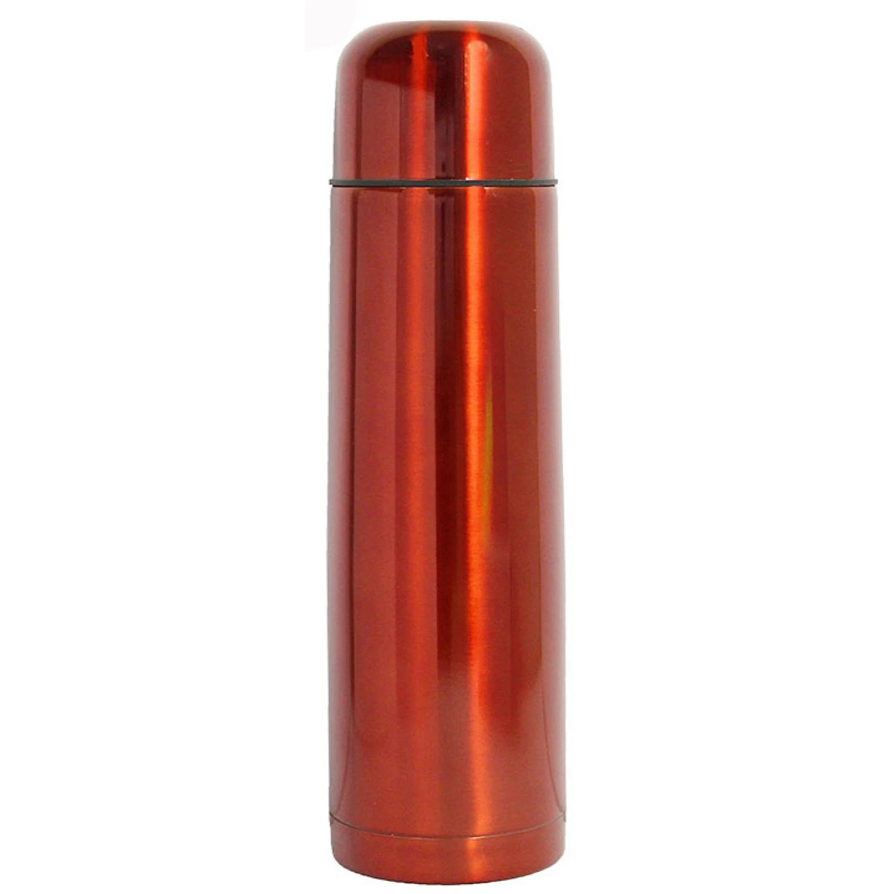 16 Oz. Schlanke Vakuum-Kugelflasche, schwarz oder rot beschichtet