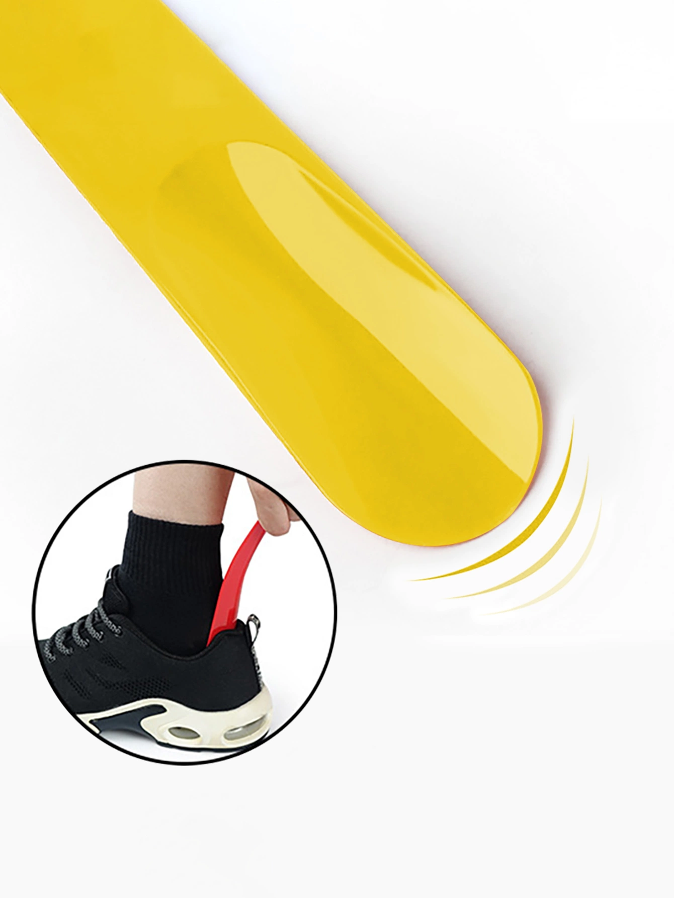 Shoe Helper Easy on Plastic Shoe Horn for Kids Pregnancy Men Women