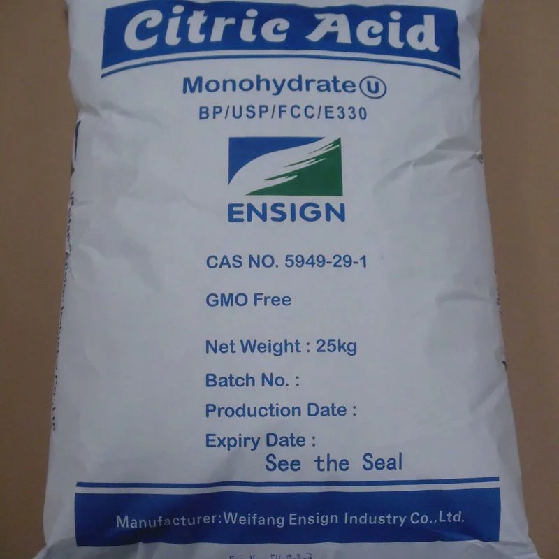 China Manufacturer Supply CAS: 5949-29-1 Citric Acid Monohydrate