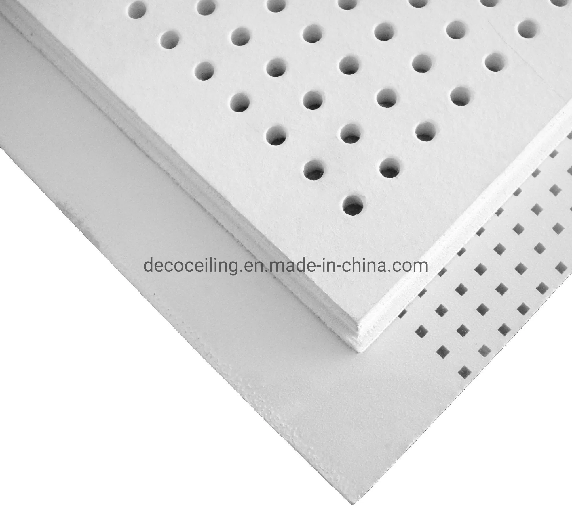 60X60 Grg Glass Fiber Reinforced Perforated Plaster Gypsum Ceiling Board