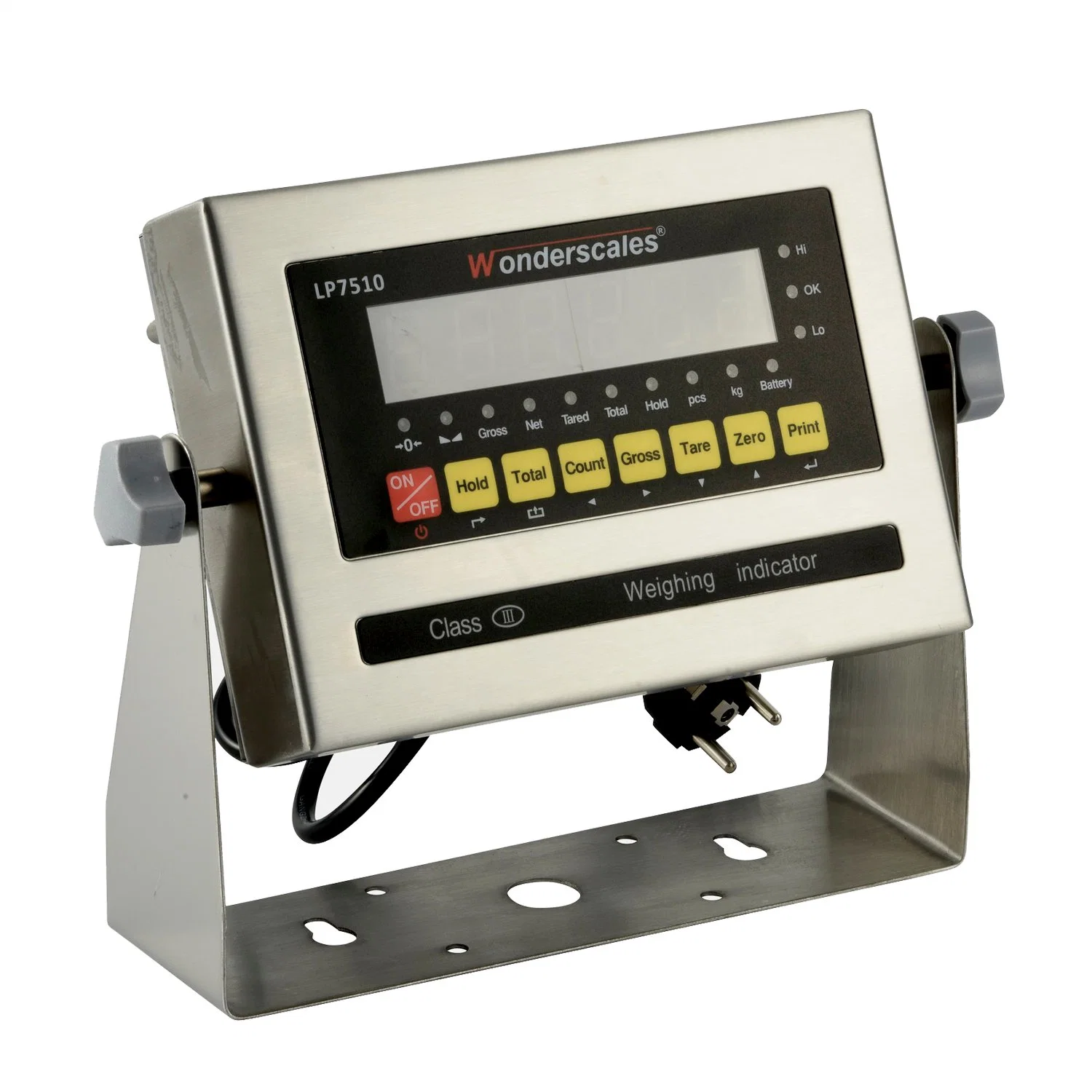 Locosc American Plug Green Display with RS232 Livestock Scales Stainless Steel Weighing Indicator