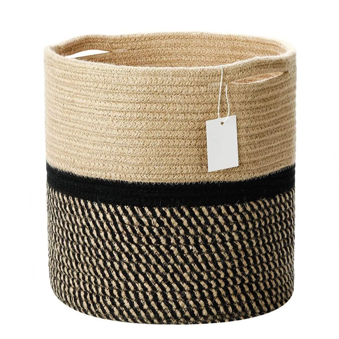 Modern Woven Rope Plant Basket Home Decor Basket Plant Basket with Handles