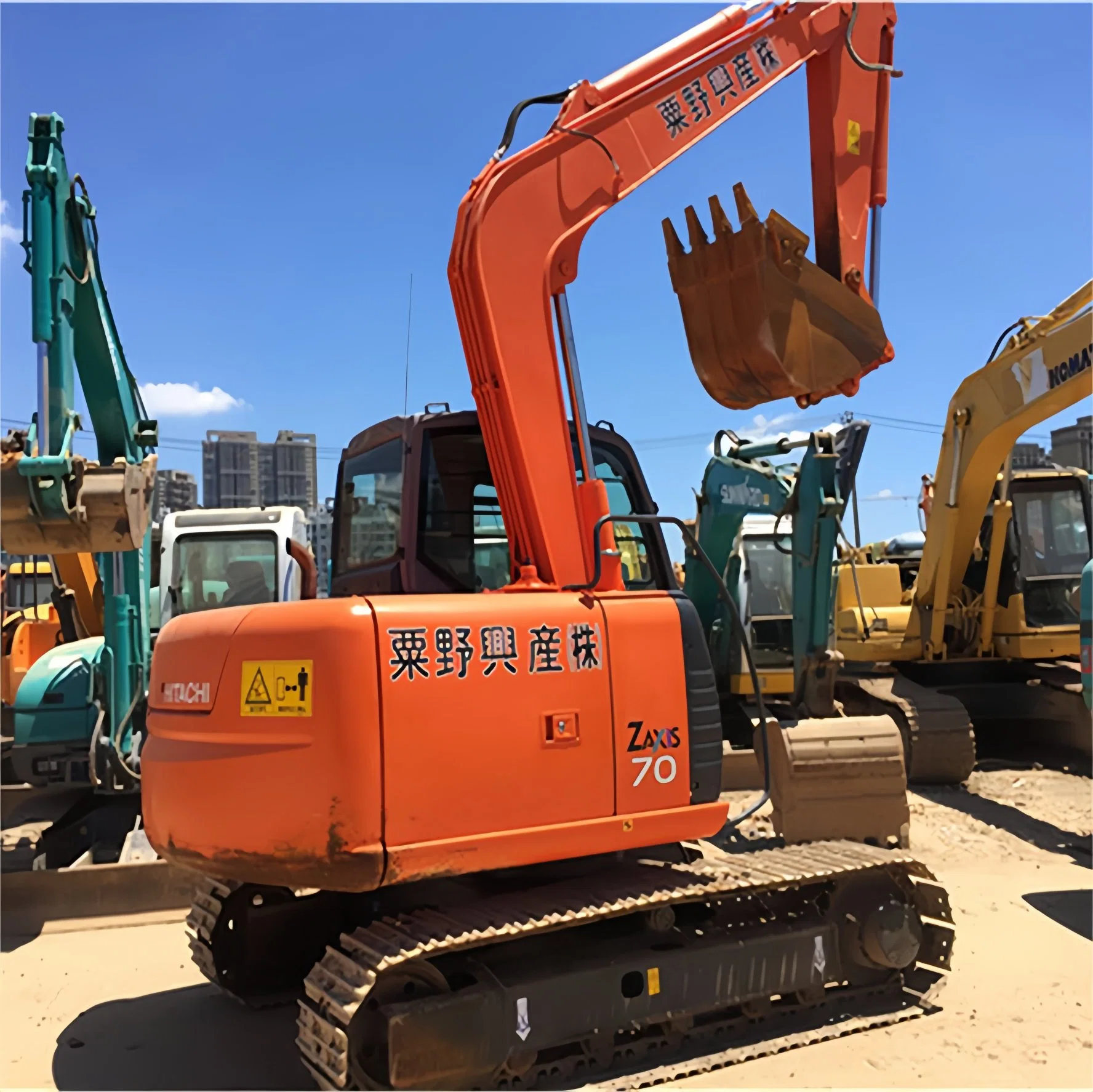 2019 ans bon état utilisé Japon original Hitachi Zx70 Crawler Pelle hydraulique EX70-6 MiniFarm Digger Pelle hydraulique d'occasion Zx60 Zx75 Zx120