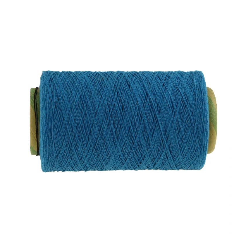 Azul marino 4s 6s 8s 10s Hamaca regenerado de hilados de algodón/poliéster hilado mezclado para hacer una hamaca