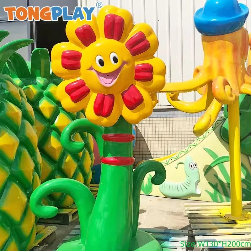 Cartoon Snail Water Spray Kids Swimming Pool Games Sprinkler Outdoor Water Playground Facility