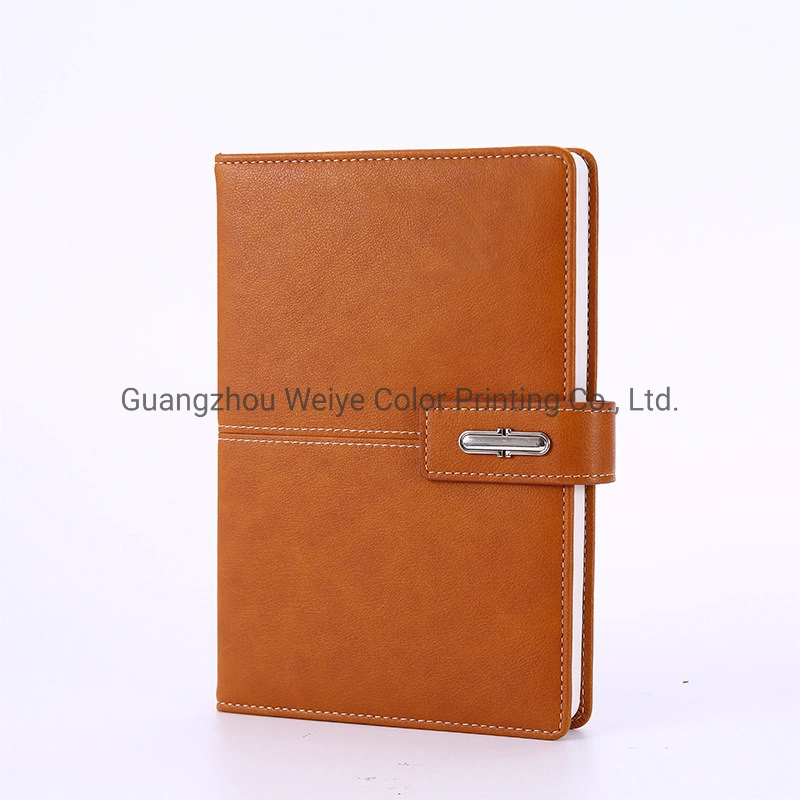 Promotional Customized PU Leather Stationery Lined Gift Journal Book Printing Notebook