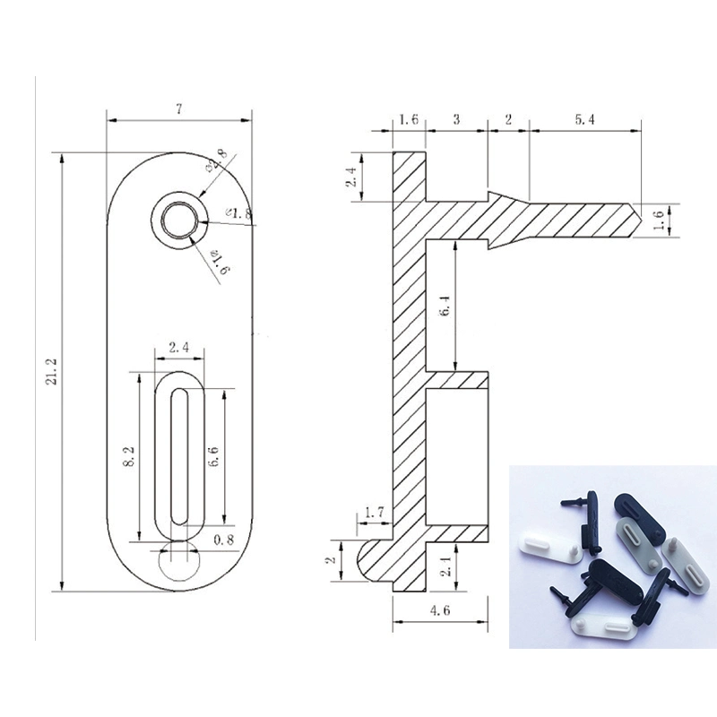 Handy Laptop Gummi USB C Staubschutzhülle Silikon USB Staubschutzstopfen Typ C mit Griff