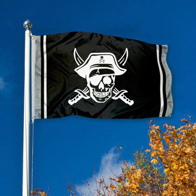 Customized High quality/High cost performance  Outdoor Advertising Banners 3X5FT Flags Ready to Ship Pirate Flag