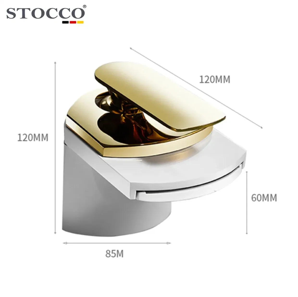 Stocco Wholesale/Supplier Brass Chrome Basin High quality/High cost performance Single Waterfall Bathroom Short Basin Mixer Faucet