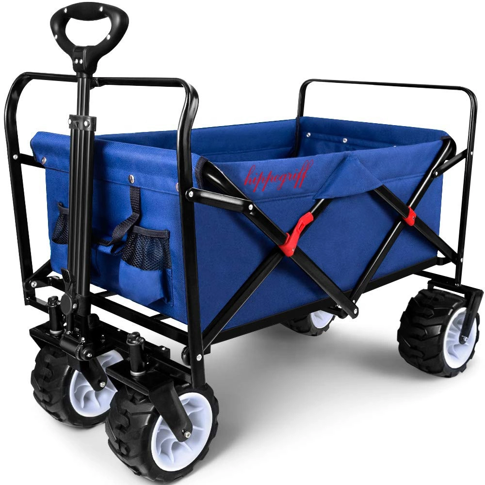 Amazon Hot Sells Folding Wagon Cart Camping Wagon Shopping Trolley