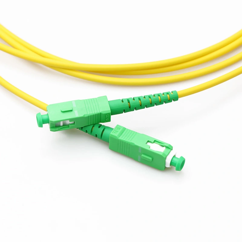 Cabo de fibra ótica SC/APC para SC APC Símplex/Dúplex G652D cabo multimodo de fibra óptica monomodo/Patchcord Óptico